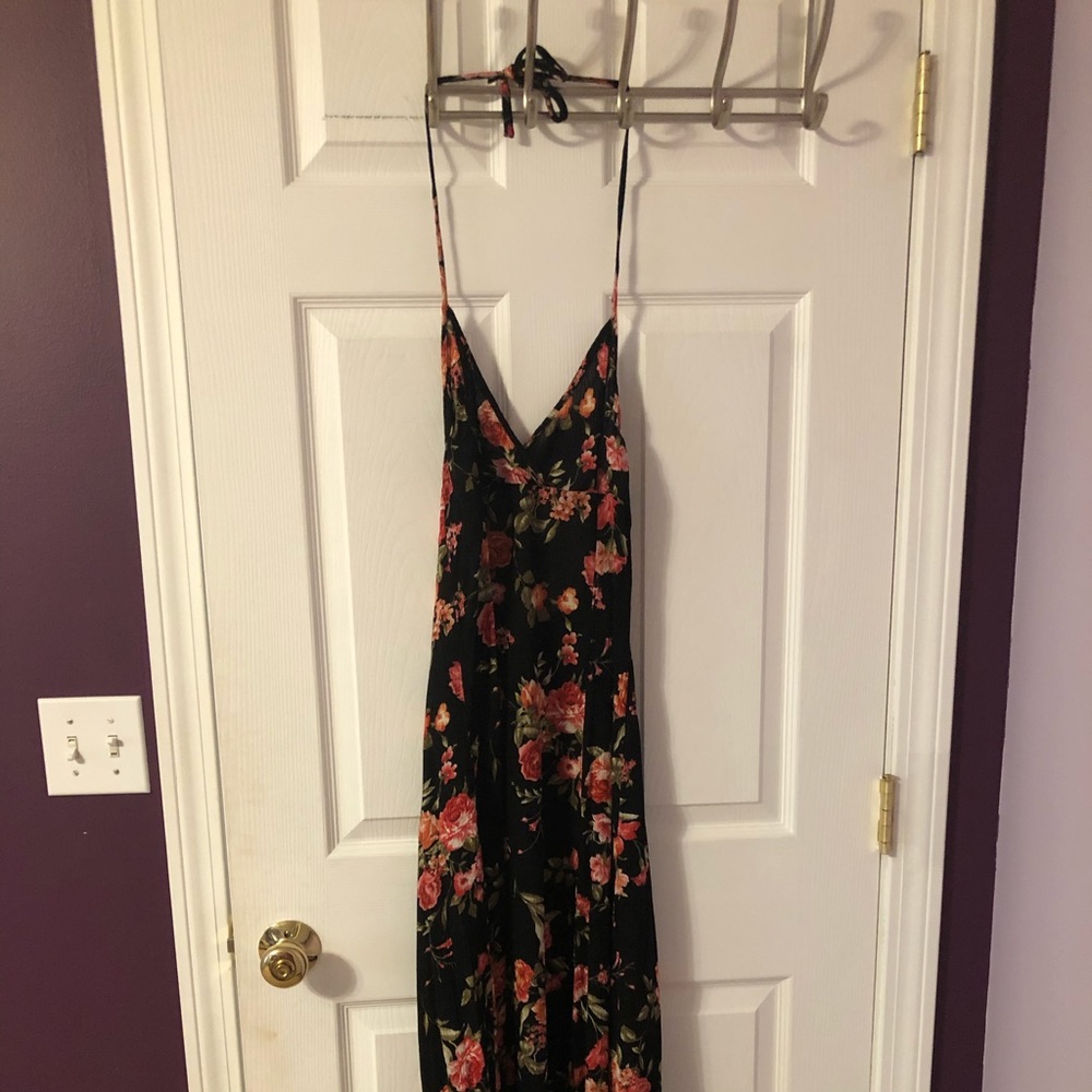 Halter maxi dress